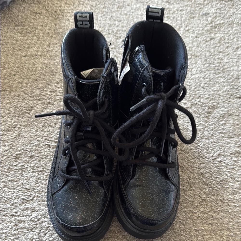 UGG Black Boots with Chunky Sole